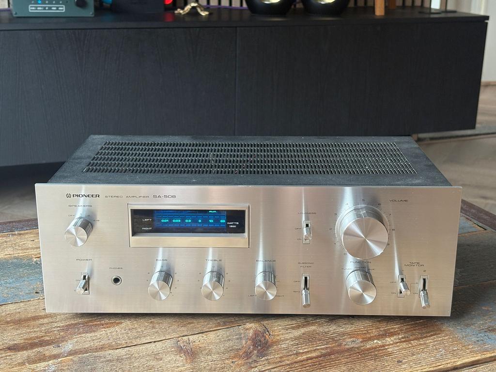 Pioneer SA-508 Blue Line versterker gerecapt, Audio, Tv en Foto, Versterkers en Receivers, Ophalen, Gebruikt, 60 tot 120 watt