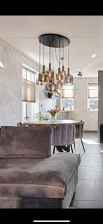 Light & Living Hanglamp Lekar 9-Lamps Antiek Brons/Smoke, Huis en Inrichting, Lampen | Hanglampen, Ophalen, Zo goed als nieuw