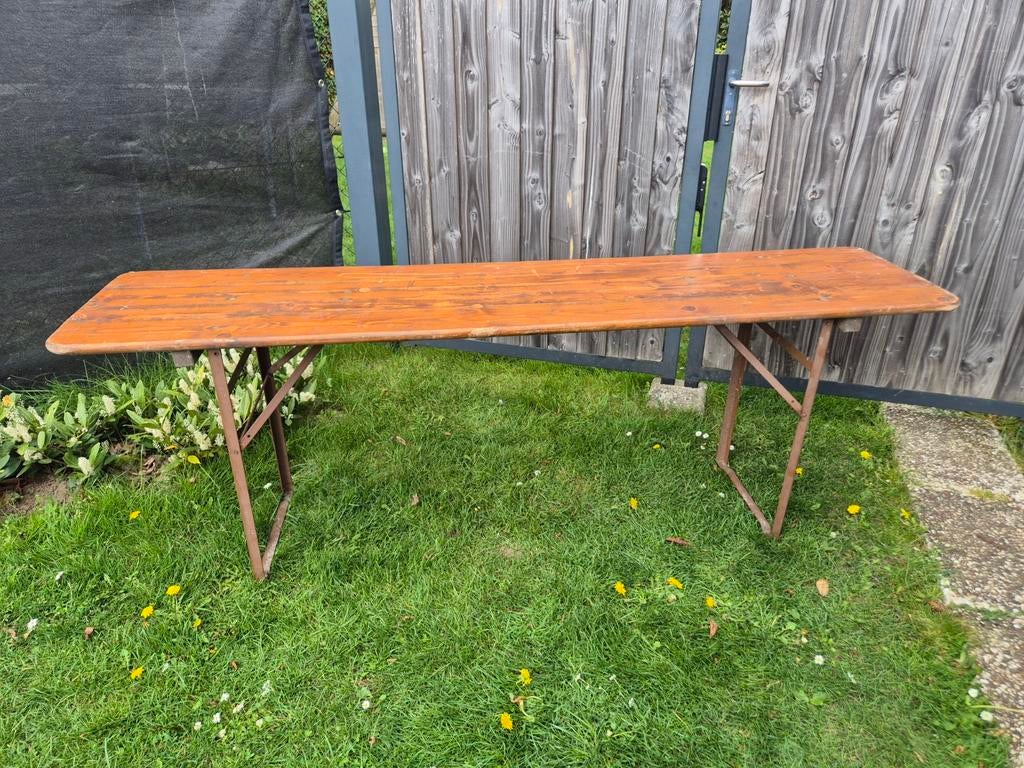 Inklapbare biertafel, 220x50x80 cm, Ophalen, Gebruikt, 200 cm of meer, 50 tot 100 cm