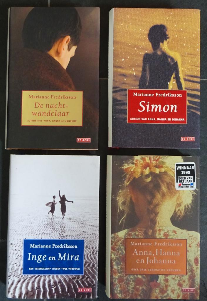 4 boeken Marianne Fredriksson Simon Nachtwandelaar Inge Mira, Boeken, Literatuur, Zo goed als nieuw, Ophalen of Verzenden