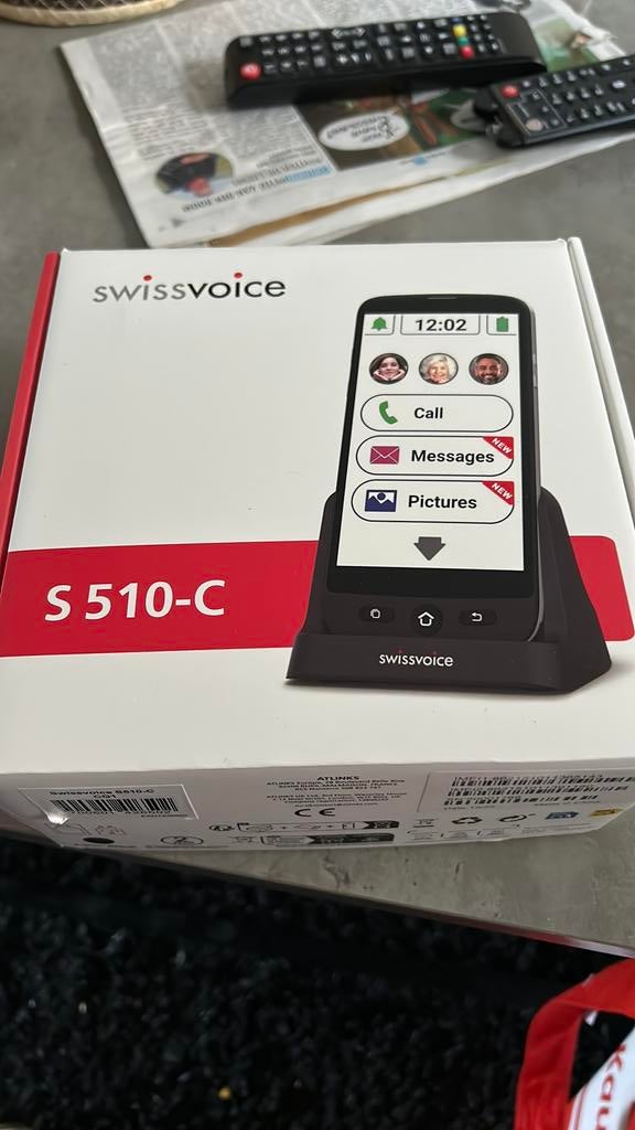Senioren smartphone swissvoice S510-C, Telecommunicatie, Mobiele telefoons | Overige merken, Overige modellen, Ophalen of Verzenden