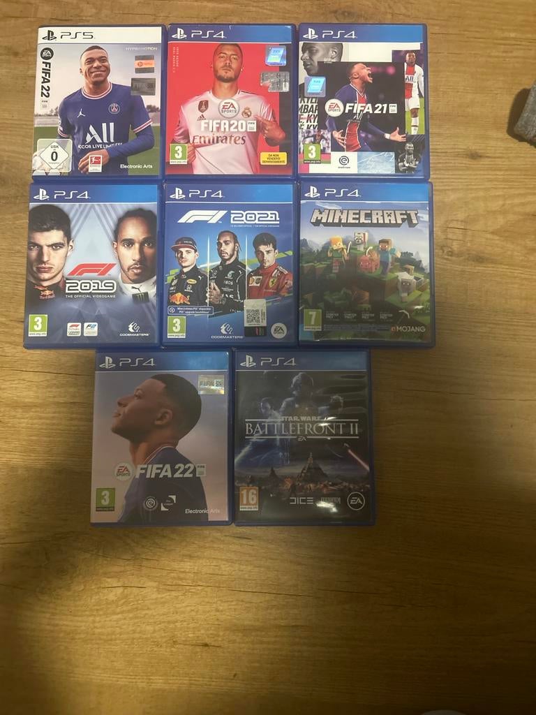 PS4 & PS5 Games: FIFA, F1, Minecraft, Star Wars Battlefront, Spelcomputers en Games, Games | Pc, Ophalen, Gebruikt, Eén computer