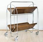 Vintage serveerwagen trolley van Bremshey Gerlinol jaren 70, Metaal of Aluminium, Vintage, Ophalen of Verzenden, Zo goed als nieuw