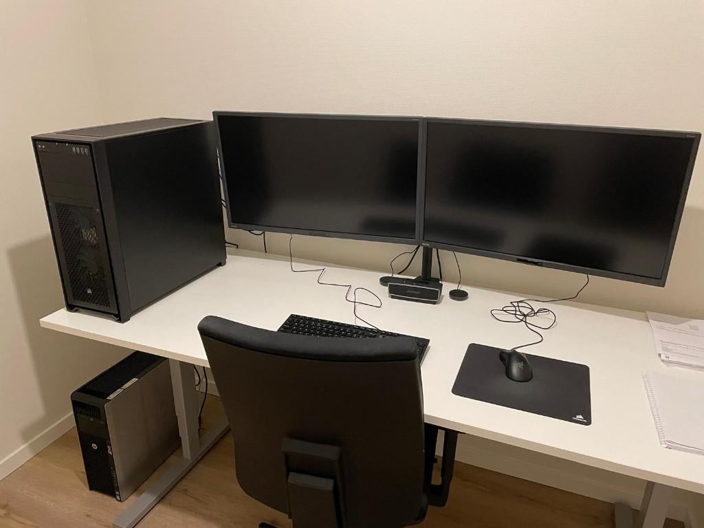 2x Monitor BenQ PD3200Q 32 inch + dubbele monitorbeugel, Computers en Software, Monitoren, Ophalen, BENQ, IPS, Full HD