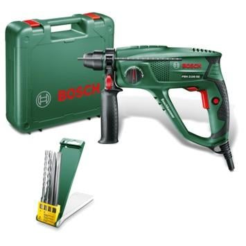 Bosch Boorhamer PBH 2100 RE incl. boren en beitelset, 600 watt of meer, Boor- en/of Breekhamer, Nieuw, Ophalen of Verzenden