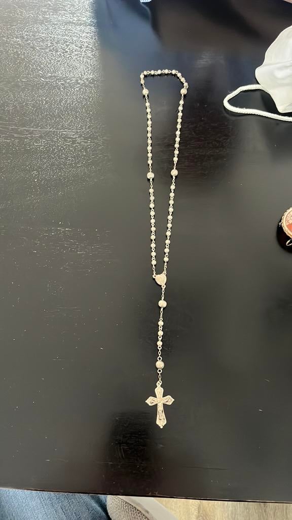 Zilveren ketting, Sieraden, Tassen en Uiterlijk, Kettingen, Ophalen, Met hanger, Gebruikt, Zilver