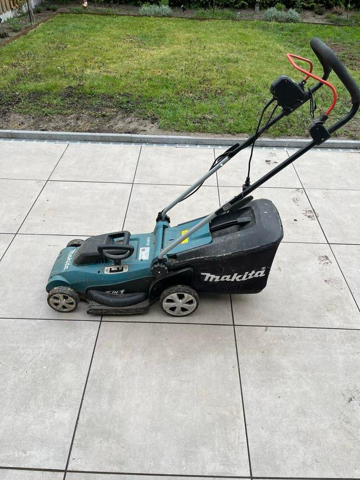 Makita ELM3720 grasmaaier, defect, Tuin en Terras, Grasmaaiers, Ophalen, Cirkelmaaier, Gebruikt, Elektrische grasmaaier