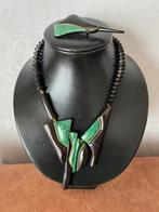 Vintage ketting en broche, Ophalen of Verzenden, Zo goed als nieuw, Overige materialen