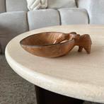 Vintage Afrikaanse handgemaakte houten olifant kom, Schaal, Rond, Ophalen of Verzenden, Zo goed als nieuw