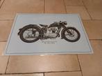 BMW R252 R25/2 poster 50x70 cm licht blauw, Motoren, Ophalen of Verzenden, BMW