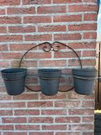 Bloembak voor aan wand, Ophalen, Zo goed als nieuw, Metaal, Tuin