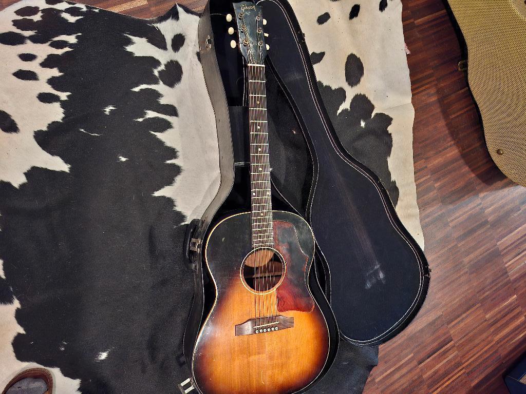 Vintage Gibson LG-1 1964, Ophalen of Verzenden, Gebruikt, Western- of Steelstringgitaar, Met koffer