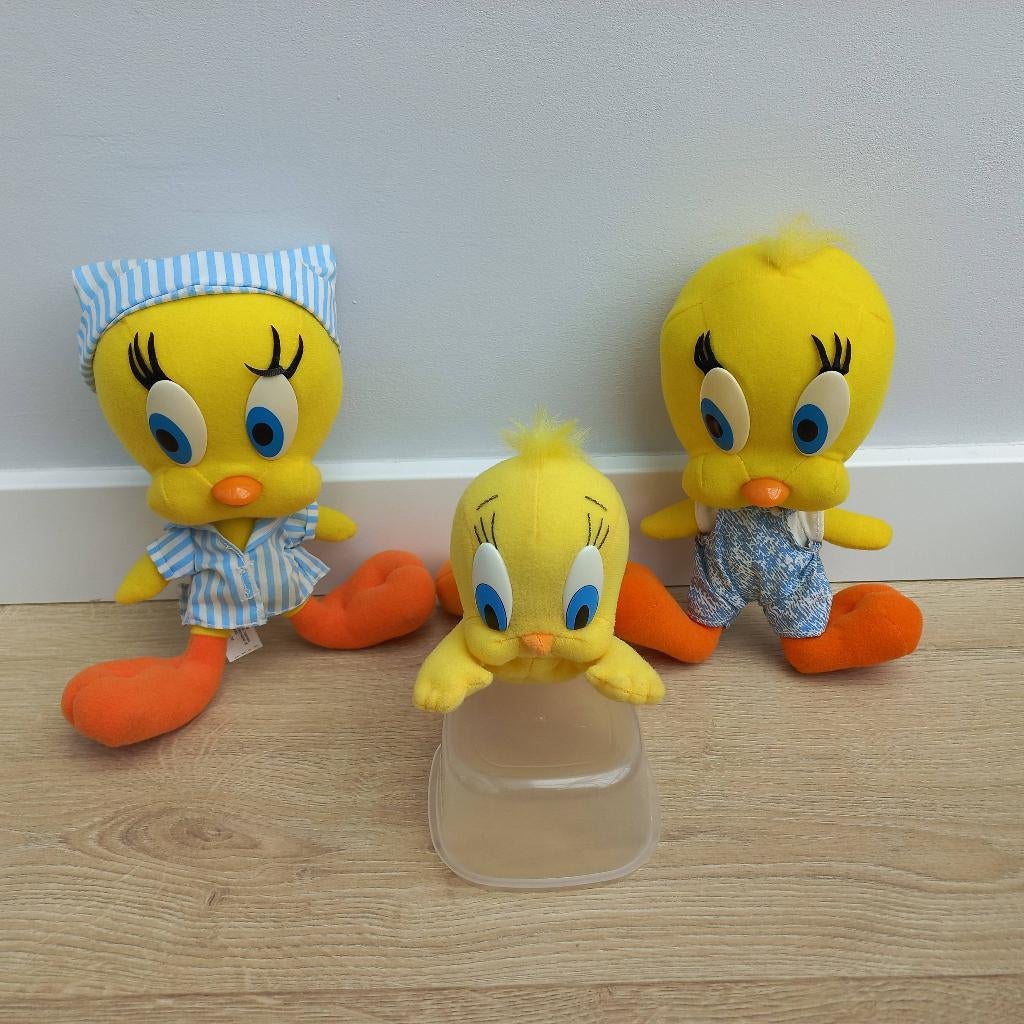 Looney Tunes Tweety knuffels van Warner Bros., Ophalen of Verzenden, Looney Tunes, Zo goed als nieuw, Beeldje of Figuurtje