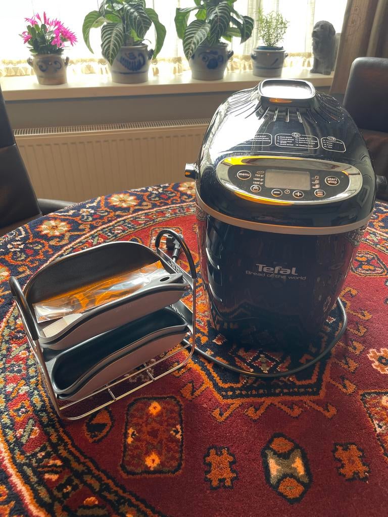 Tefal Broodbakmachine Bread of the World, 800 tot 1200 gram deeg, Ophalen, Met timer, Gebruikt