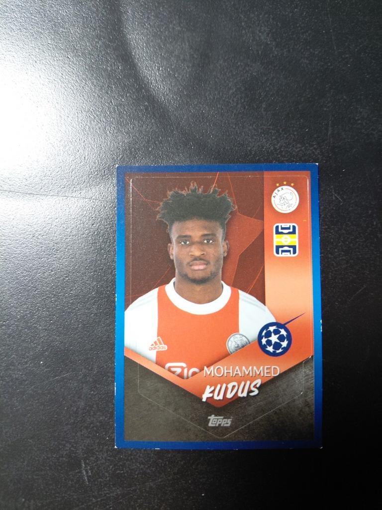 Mohammed kudus (afc ajax) topps 2021/22, Verzamelen, Ophalen of Verzenden, Nieuw, Ajax, Poster, Plaatje of Sticker