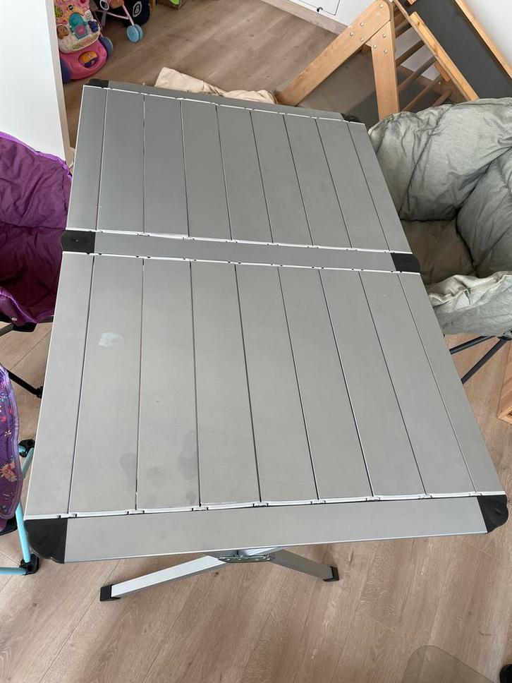 Campingtafel 4 pers. met stoelen (TravelLife, Kampa), Caravans en Kamperen, Kampeermeubelen, Gebruikt, Campingtafel, Ophalen