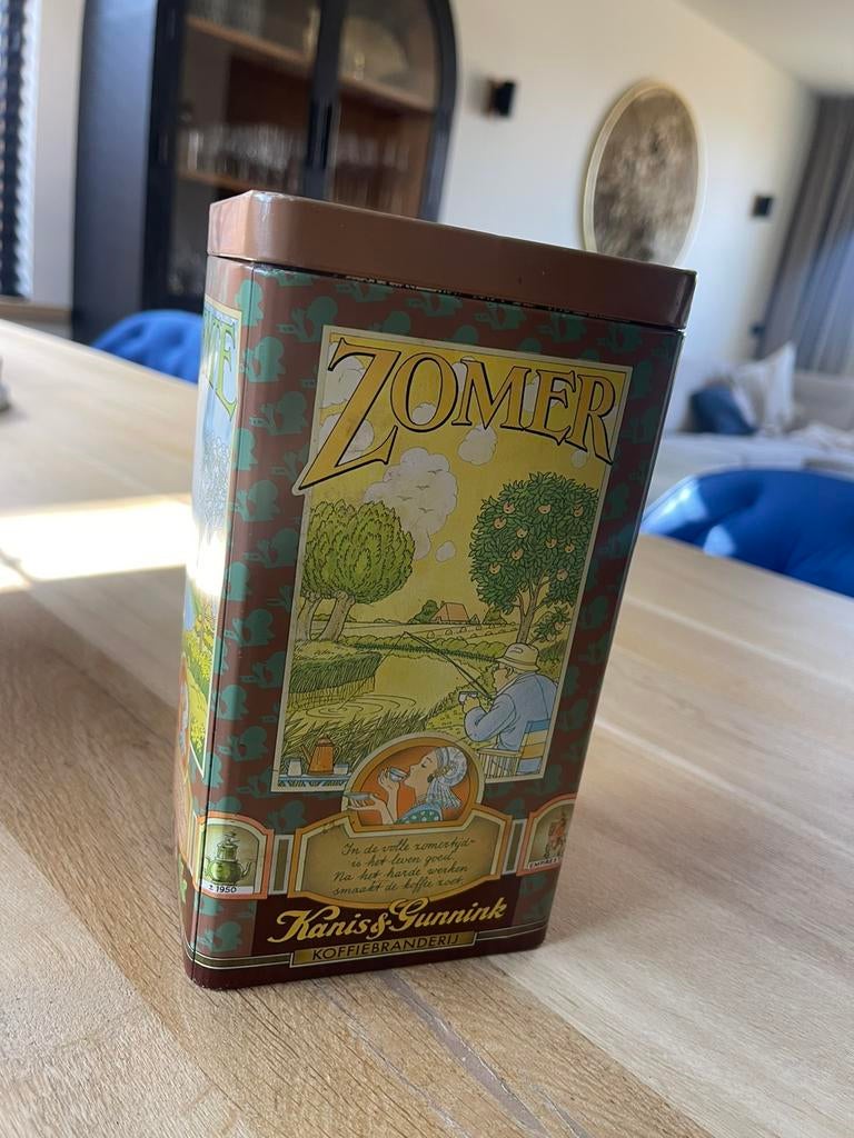 Vintage koffieblik Kanis & Gunnink, Ophalen of Verzenden, Zo goed als nieuw, Overige