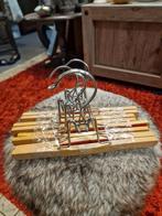 Set van 4 houten broekhangers, Kleding | Dames, Kledinghangers, Ophalen, Gebruikt, Hout, Volwassenen