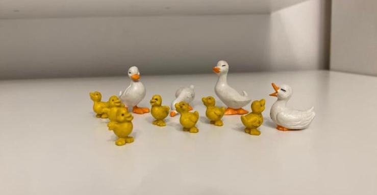 Schleich Eenden / Eendenfamilie ~ 12740, Ophalen of Verzenden, Zo goed als nieuw, Beeldje of Figuurtje