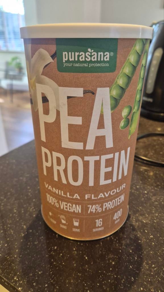 Purasana Erwten Proteïne Vanille - 400g Vegan, Ophalen of Verzenden, Nieuw, Poeder of Drank