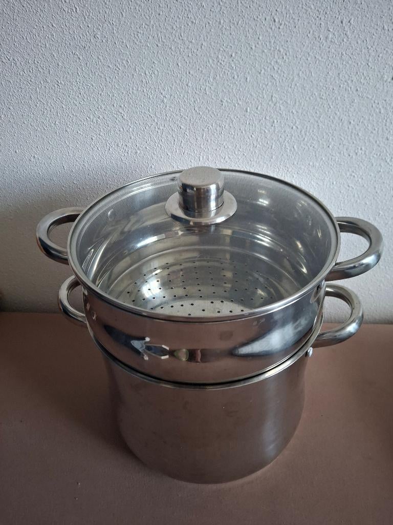 Stoompan, Ophalen of Verzenden, Zo goed als nieuw, Overige typen, Inductieplaat