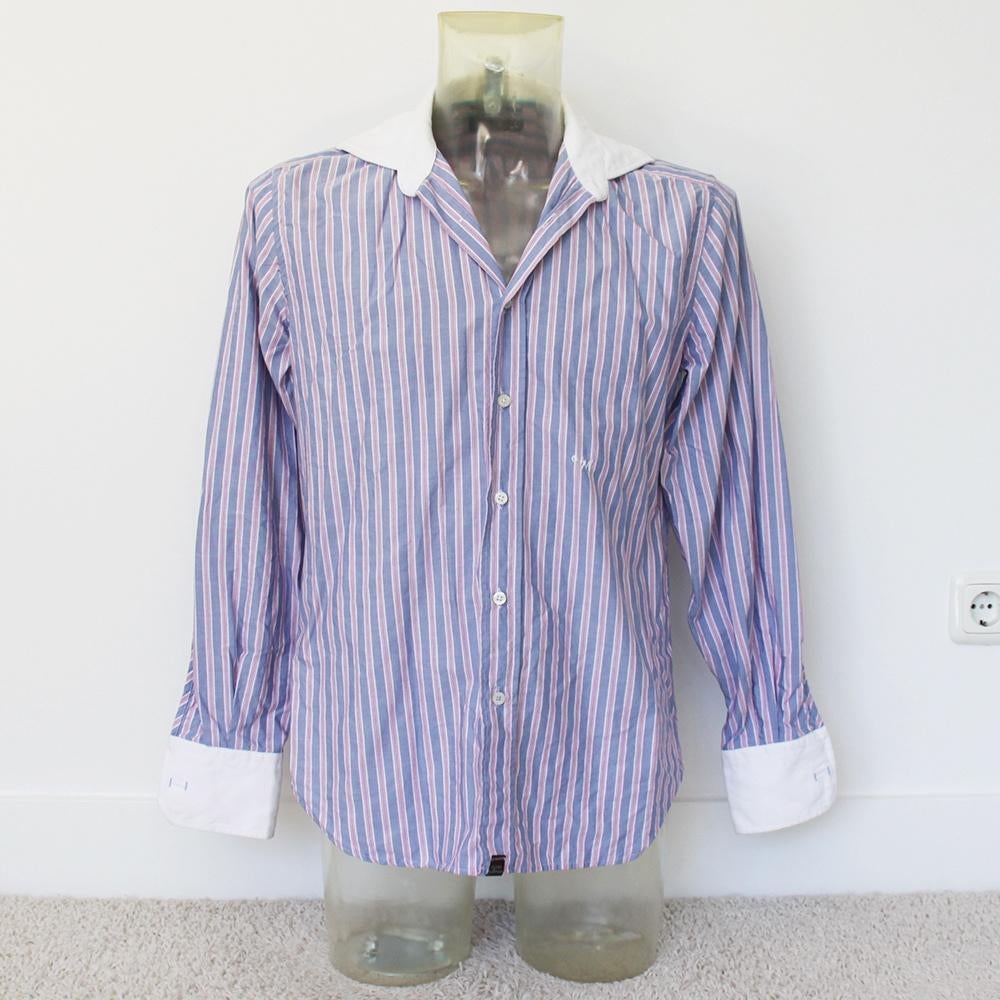 Mooie Guess By Marciano Heren Blouse - 95 (L) € 35,-, Blauw, Ophalen of Verzenden, Zo goed als nieuw, Guess By Marciano