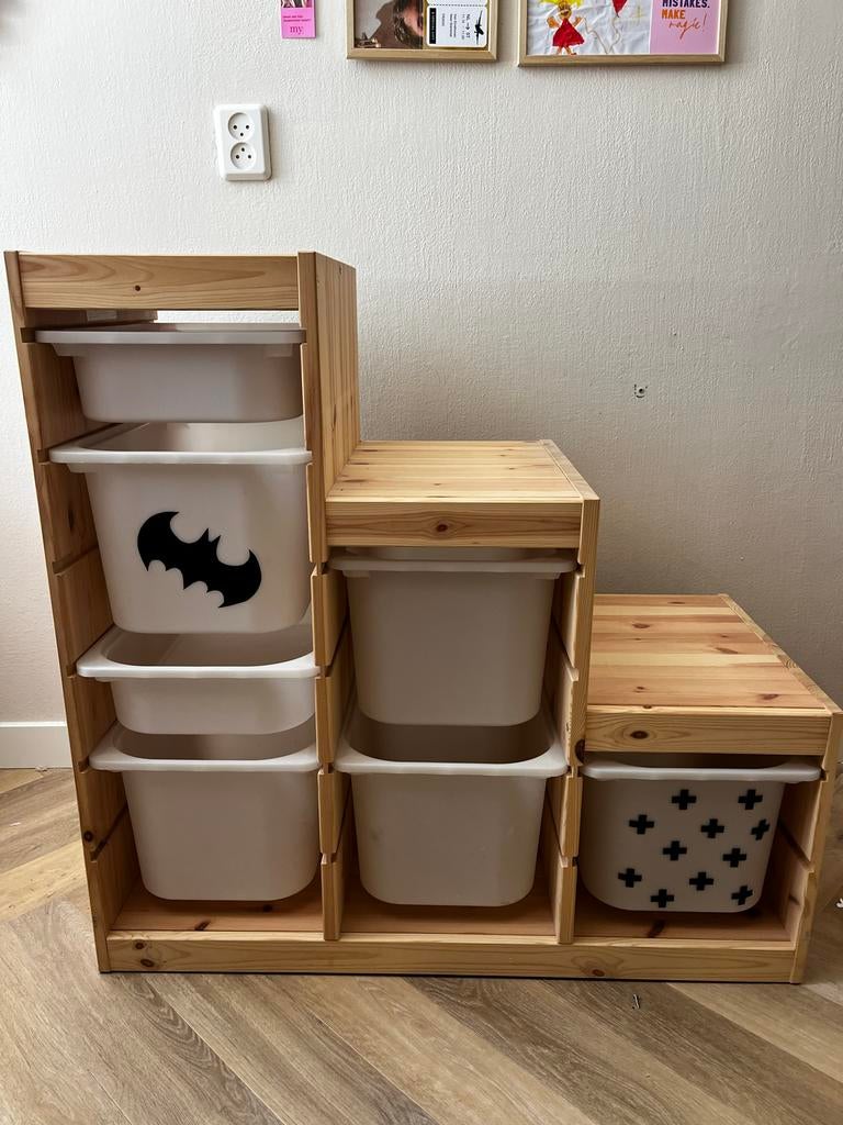 IKEA Trofast Opbergkast met Bakken - Trapmodel, Kinderen en Baby's, Kinderkamer | Commodes en Kasten, Gebruikt, Minder dan 50 cm