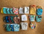Groot paket wasbare luiers & accessoires (7-18kg), Ophalen of Verzenden, Zo goed als nieuw, One size