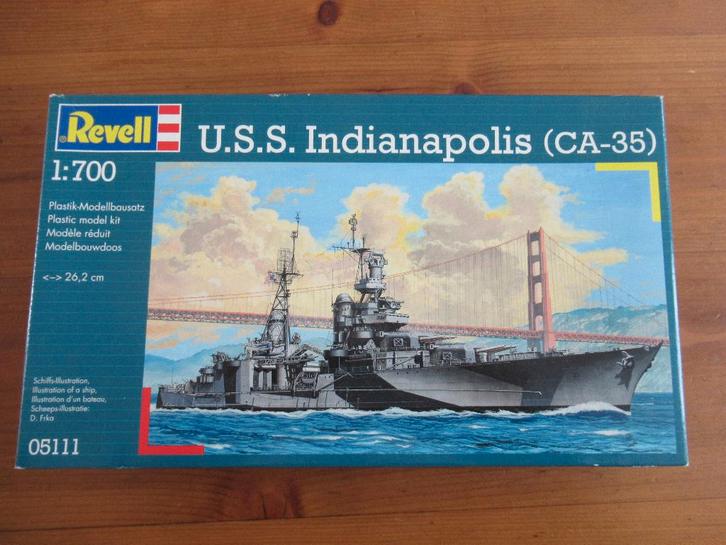USS Indianapolis CA-35 (Revell 1/700), Hobby en Vrije tijd, Modelbouw | Boten en Schepen, Nieuw, 1:200 of kleiner, Revell, Ophalen of Verzenden