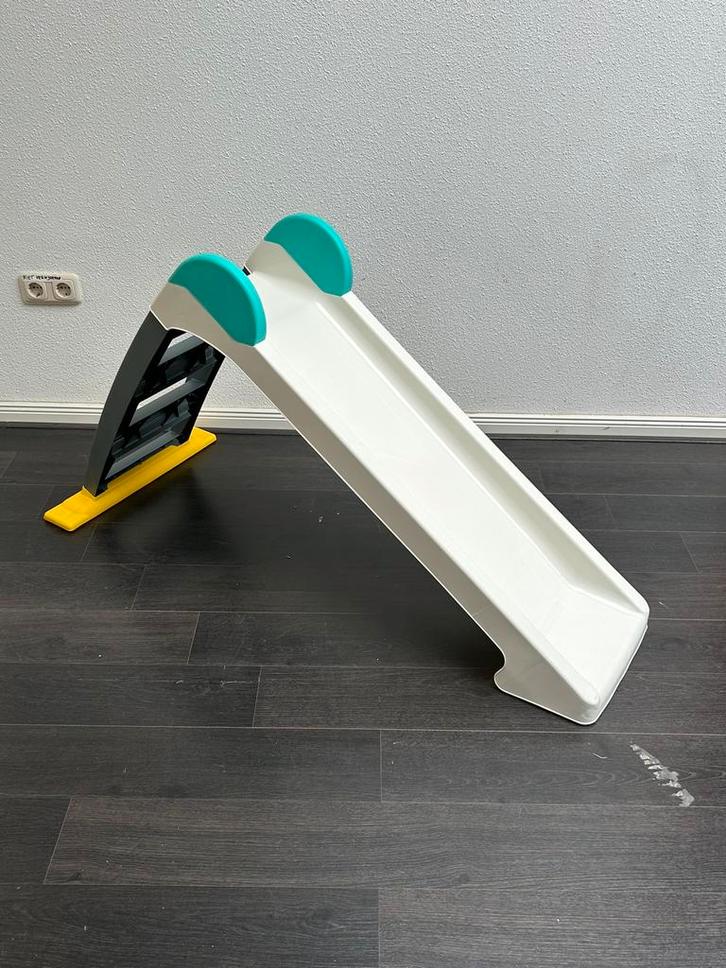 Dolu Waterglijbaan 72x133x45 cm Wit/Blauw/Geel, Kinderen en Baby's, Speelgoed | Buiten | Speeltoestellen, Zo goed als nieuw, Glijbaan