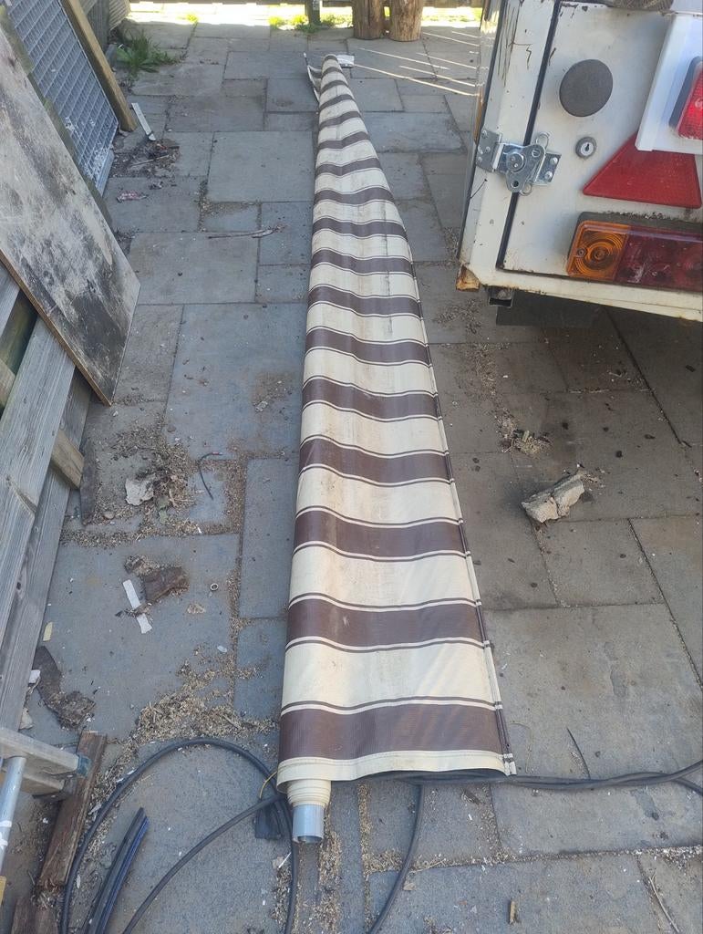 Retro Cassette luifel doek - 3.25m - Gebruikt, Caravans en Kamperen, Ophalen, Gebruikt