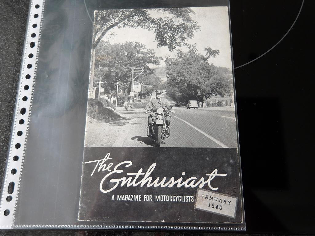 Harley Davidson The Enthusiast Jan 1940, Verzenden, Harley-Davidson of Buell