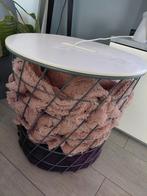 Draadtafel - Zo goed als nieuw, Huis en Inrichting, 45 tot 60 cm, Minder dan 55 cm, Metaal of Aluminium, Rond