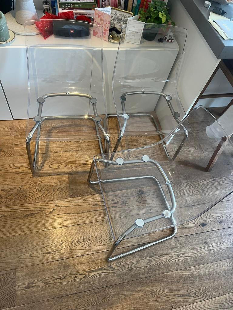 3x Tobias stoel IKEA, Huis en Inrichting, Ophalen, Kunststof, Gebruikt, Overige kleuren