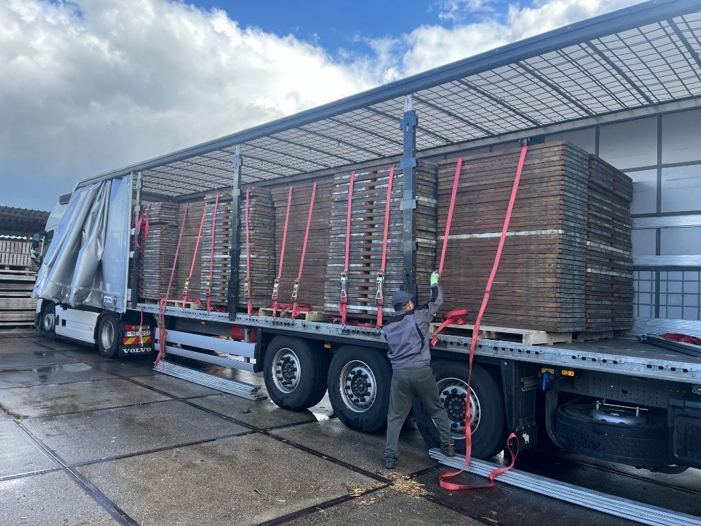 Houten steenschotten , circa 65,5 x 140 voor vele, Ophalen of Verzenden, Gebruikt, Hout