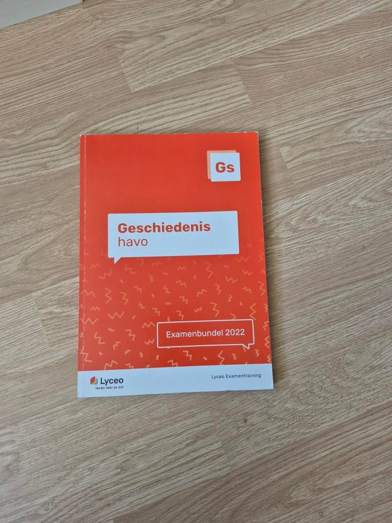 Examenbundel Geschiedenis Havo 2022 Lyceo, Boeken, Ophalen of Verzenden, Gamma, Zo goed als nieuw, HBO