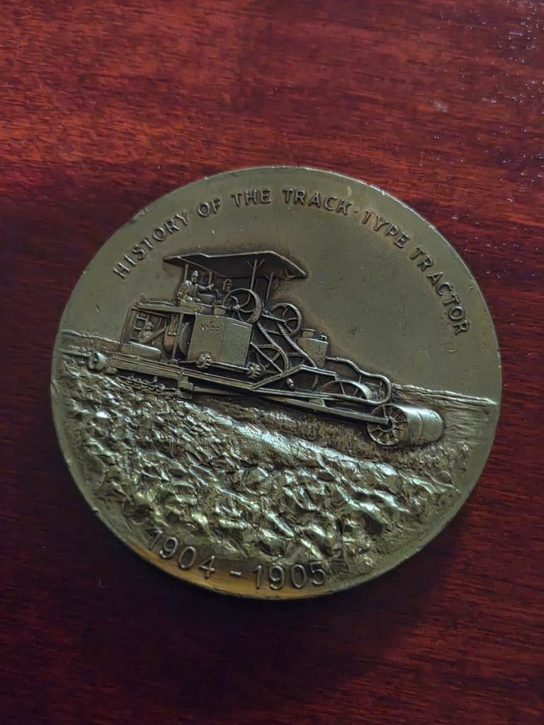 Usa cattepilar penning, Verzenden, Brons, Buitenland