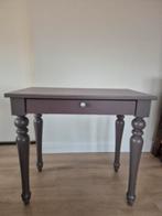 Stijlvolle bijzettafel met lade - Dusty plum vergrijsd paars, Ophalen, Gebruikt, 55 tot 75 cm, Klassiek, Landelijk