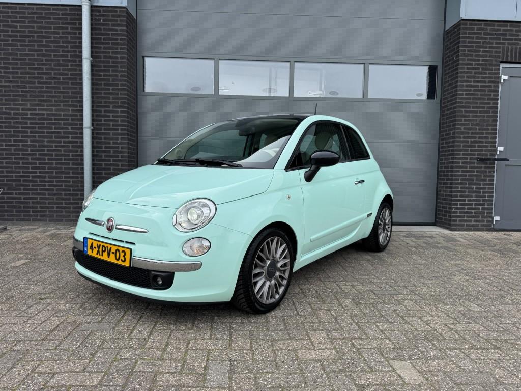 Fiat 500 0.9 TwinAir Turbo Cult panorama dak pdc xenon, Gebruikt, Met garantie (alle), Leder, Bedrijf