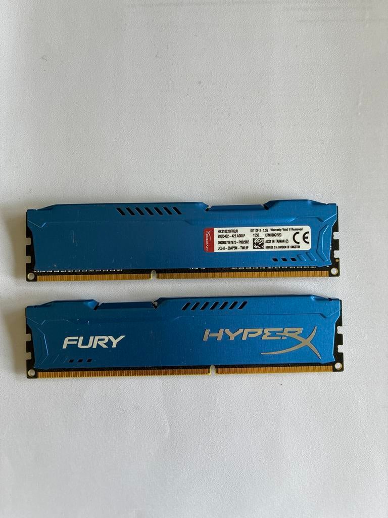 Hyperx Fury 2x4gb ddr3, Computers en Software, RAM geheugen, Gebruikt, 8 GB, DDR3, Ophalen of Verzenden