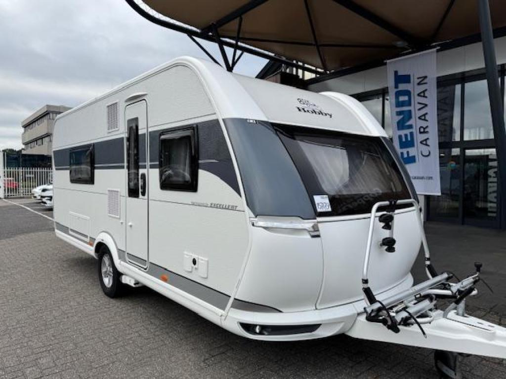 Hobby Excellent 540 WFU 2023 NIEUWE TENT + MOVER!!!!, Schokbreker, Standaardzit, Bedrijf, 5 tot 6 meter
