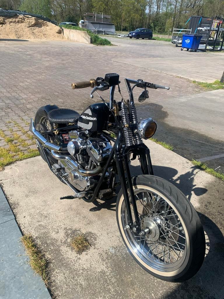 Harley custom springer gebouwd door L&L choppers, 2 cilinders, Gebruikt, Particulier, Meer dan 35 kW