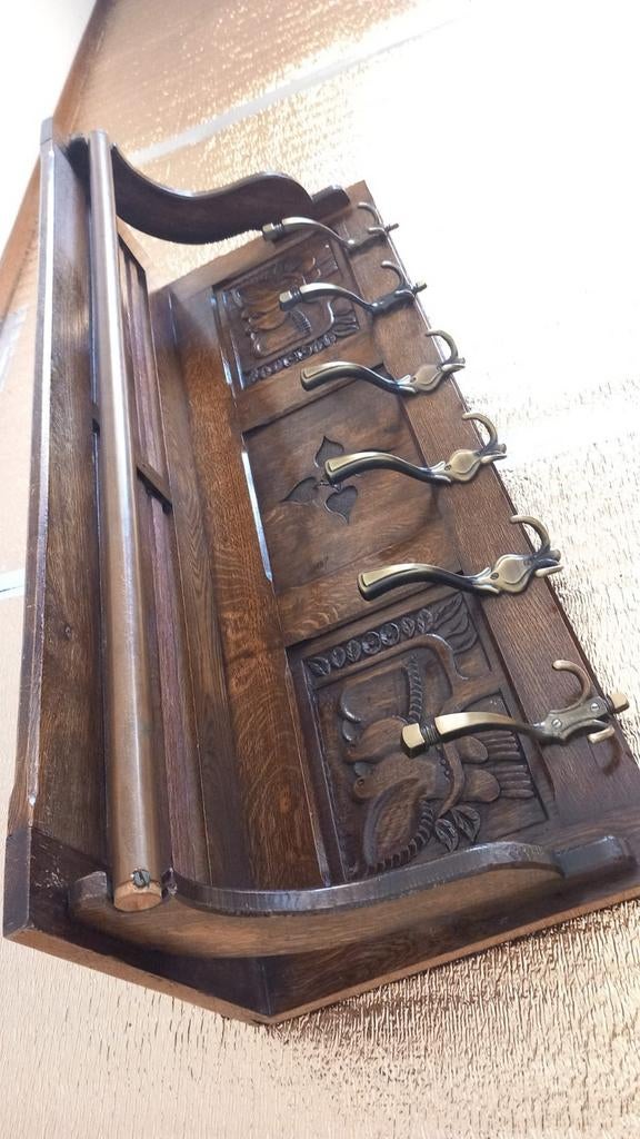 Mooie houten kapstok, Huis en Inrichting, Woonaccessoires | Kapstokken, Zo goed als nieuw, Minder dan 100 cm, Hout, Ophalen