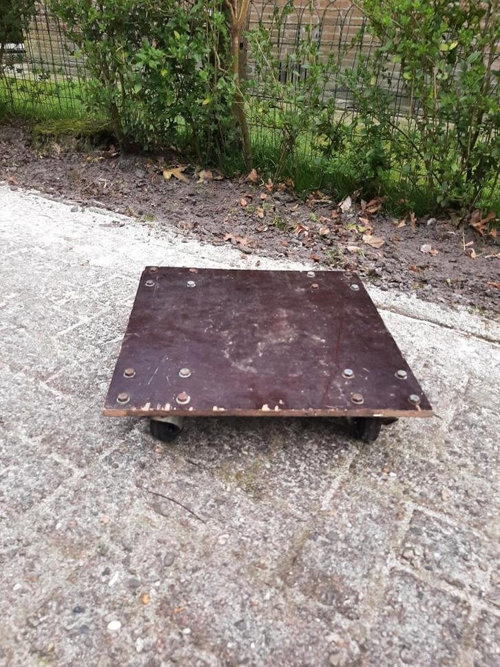 Houten transportroller met wielen, Doe-het-zelf en Verbouw, Transportwagens, Ophalen