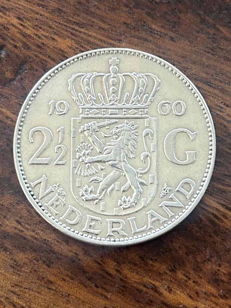 Rijksdaalder 1960 Juliana - Zilveren munt, Postzegels en Munten, Munten | Nederland, Koningin Juliana, Zilver, Ophalen of Verzenden