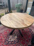 Bamboe Eettafel 130 cm rond, Ophalen, Zo goed als nieuw, Rond, 100 tot 150 cm