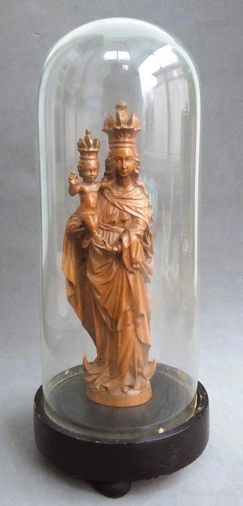 Om 1900 ZEER KLEIN Model Glazen Stolp voor Beeld Sculptuur, Antiek en Kunst, Antiek | Glas en Kristal, Ophalen of Verzenden