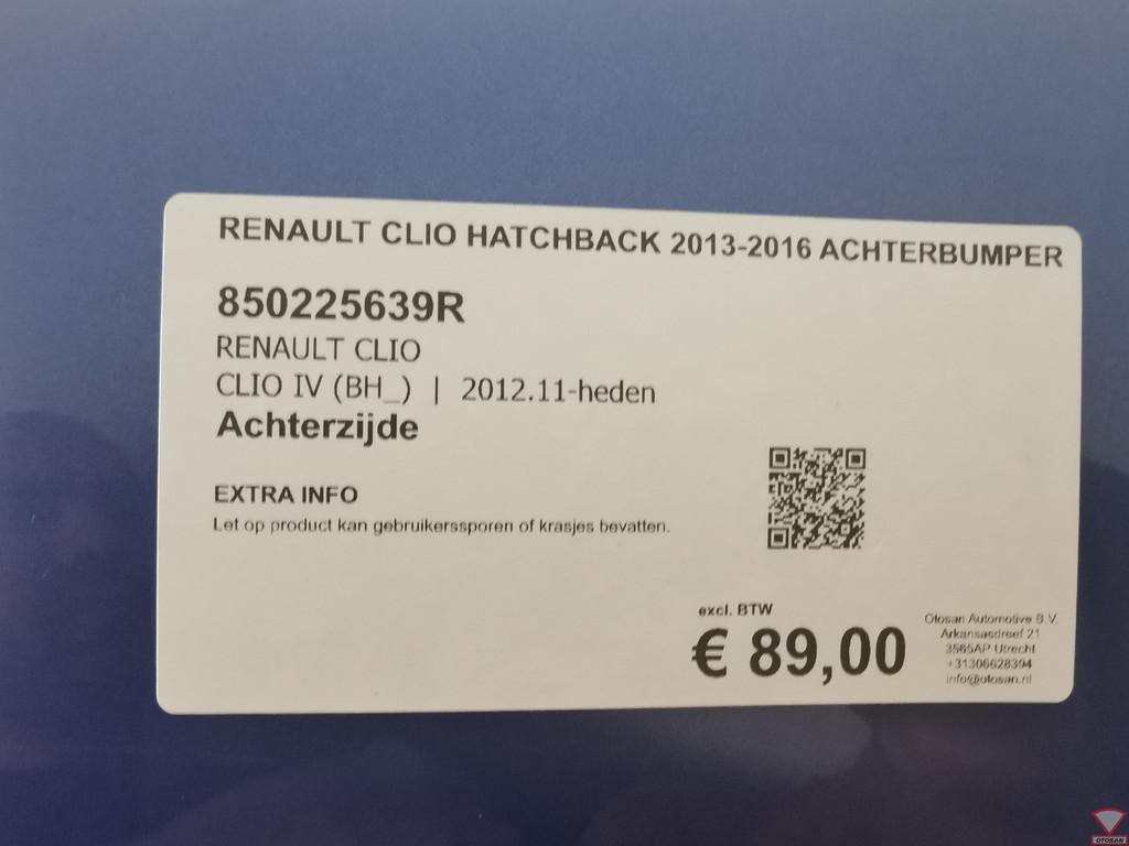 RENAULT CLIO IV Hatchback 2013-2016 Achterbumper, Auto-onderdelen, Renault Group, Gebruikt, Contact.group@renault.com, Renault