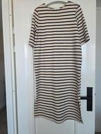 BLAUW/CREME GETREEPTE JURK H&M MAAT M, Maat 38/40 (M), H&M, Overige kleuren, Nieuw