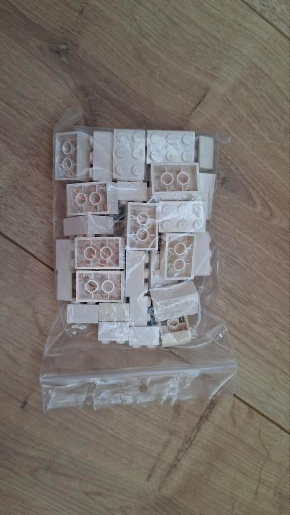 Lego 2 x 3 blokken / bricks wit, Ophalen of Verzenden, Gebruikt, Losse stenen, Lego